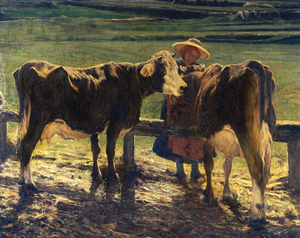 Pascolo, 1886 - Galleria Nazionale d'Arte Moderna, Roma, dettaglio